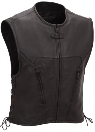 Motorbike Leather Vest